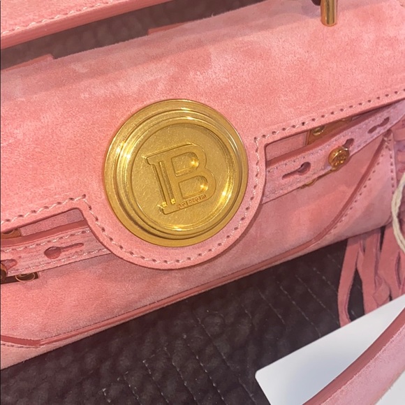 💥SOLD!💥 BALMAIN B-BUZZ BAGUETTE SUEDE BAG - Picture 11 of 11